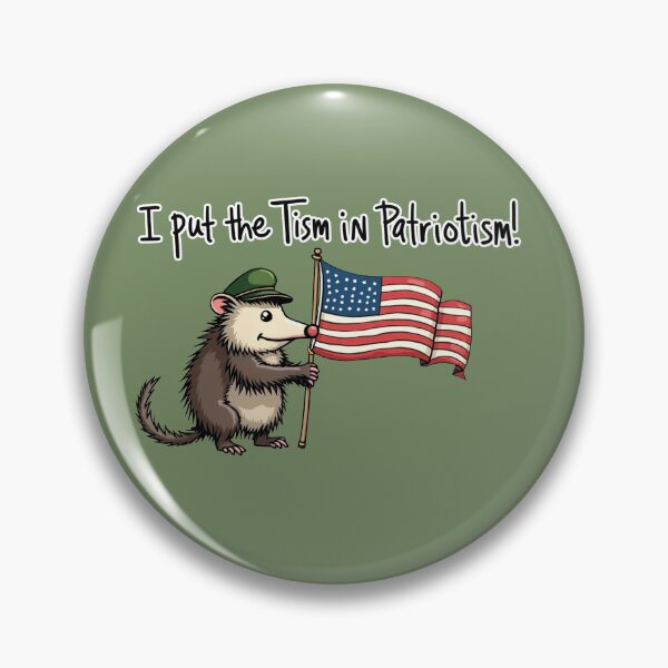 Artikelvorschau, Ich stecke den Tism in Patriotismus, Opossum, Tier, Geschenk entworfen und verkauft von ChearshiPrints.