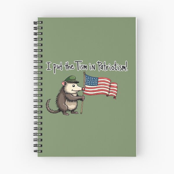 Artikelvorschau, Ich stecke den Tism in Patriotismus, Opossum, Tier, Geschenk entworfen und verkauft von ChearshiPrints.