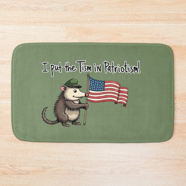Item preview, I Put The Tism in Patriotism, Opossum, Animal, Gift designed and sold by ChearshiPrints.