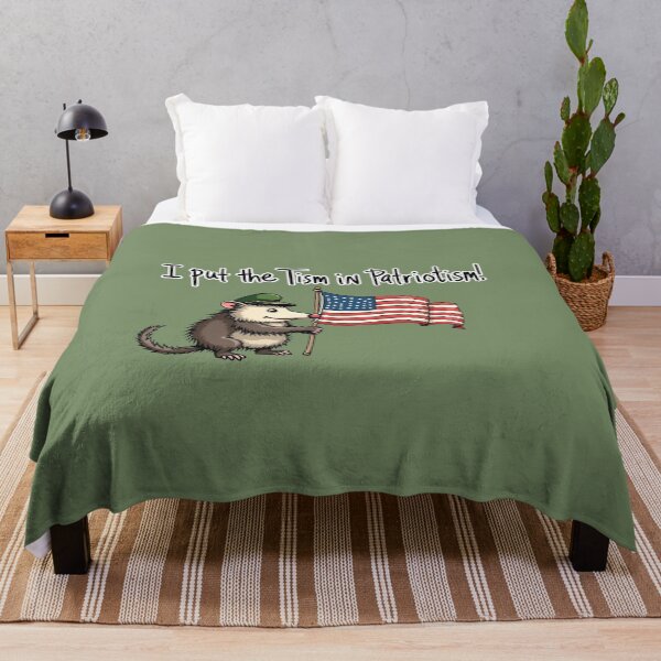 Artikelvorschau, Ich stecke den Tism in Patriotismus, Opossum, Tier, Geschenk entworfen und verkauft von ChearshiPrints.