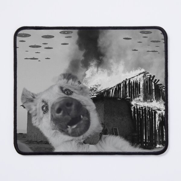 Item preview, Dog, UFOs, and a Burning Barn - Armageddon designed and sold by JeffSwarley.