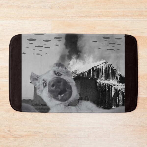 Item preview, Dog, UFOs, and a Burning Barn - Armageddon designed and sold by JeffSwarley.