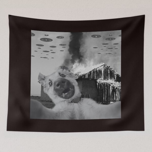 Item preview, Dog, UFOs, and a Burning Barn - Armageddon designed and sold by JeffSwarley.