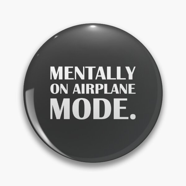 Item preview, Mentally on Airplane Mode. / Introvert Joke Funny T-Shirt Label designed and sold by introvertvibes.