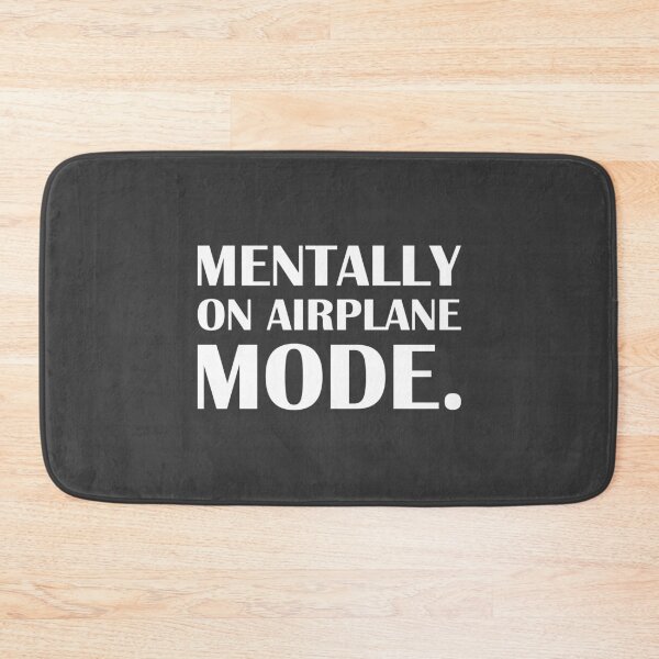 Item preview, Mentally on Airplane Mode. / Introvert Joke Funny T-Shirt Label designed and sold by introvertvibes.