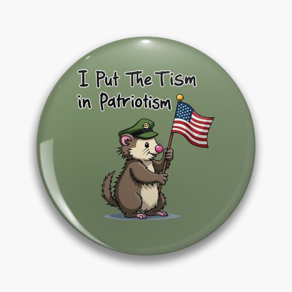 Artikelvorschau, Ich stecke den Tism in Patriotismus, Opossum, Tier, Geschenk entworfen und verkauft von ChearshiPrints.