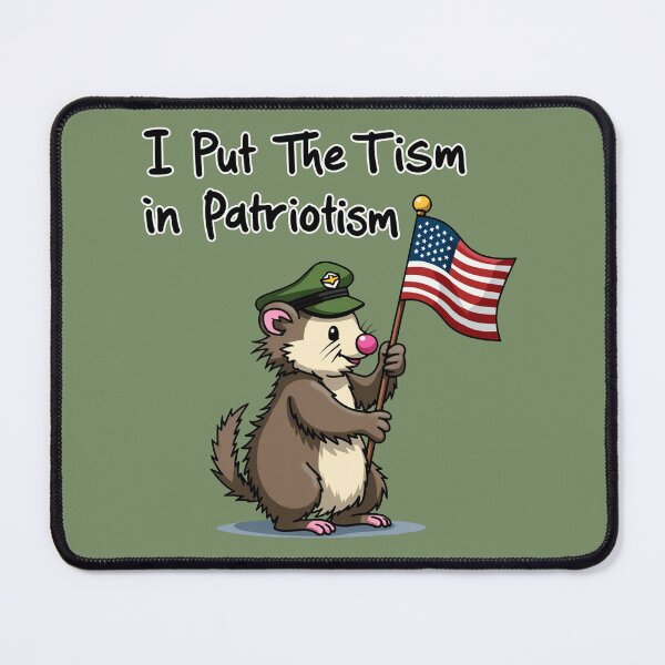 Item preview, I Put The Tism in Patriotism, Opossum, Animal, Gift designed and sold by ChearshiPrints.