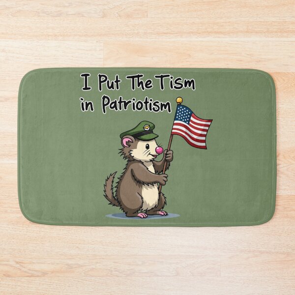 Item preview, I Put The Tism in Patriotism, Opossum, Animal, Gift designed and sold by ChearshiPrints.