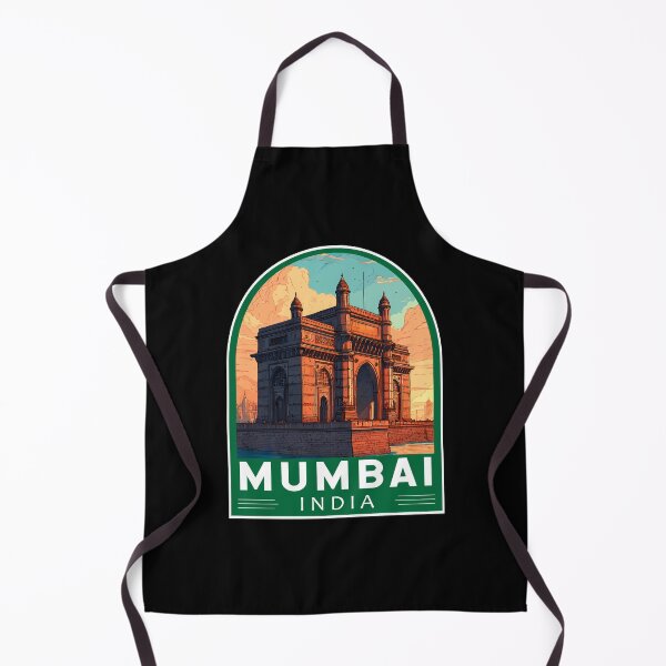 Item preview, Mumbai India Travel Art Emblem designed and sold by KrisSidDesigns.