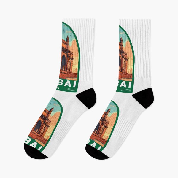 Item preview, Mumbai India Travel Art Emblem designed and sold by KrisSidDesigns.