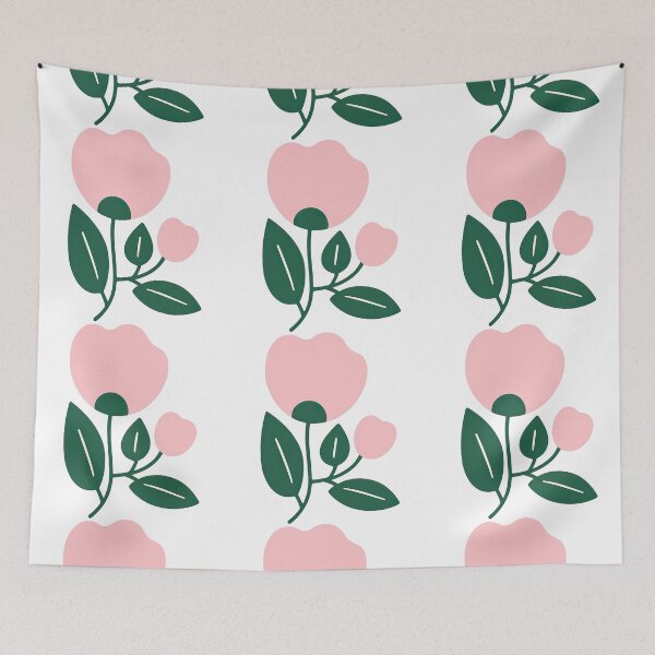 Item preview, Minimalist Pink Flower Illustration designed and sold by ArtfulWeave.