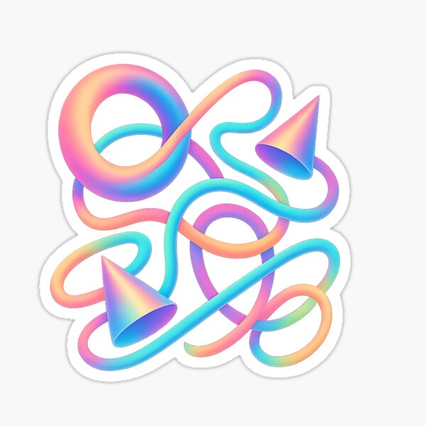 Item preview, Neon Flux – Surreal Gradient Forms in Motion designed and sold by ArcadiaSilence.