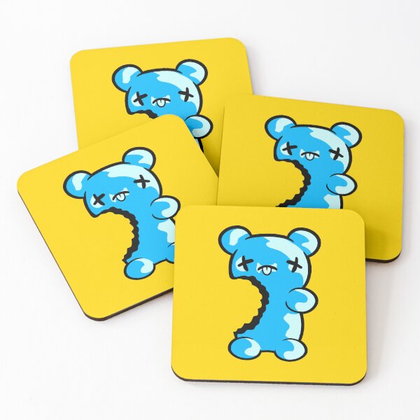 Item preview, Eaten Bitten Off Gummy Bear Bite Funny Cartoon Candy designed and sold by shirt-o-mat.