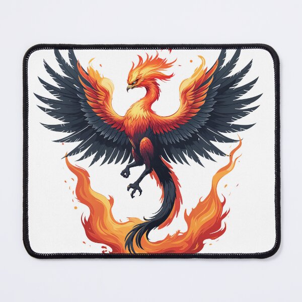 Item preview, Majestic Fire Phoenix – Mythical Rebirth Bird designed and sold by The Rabbit Cave.