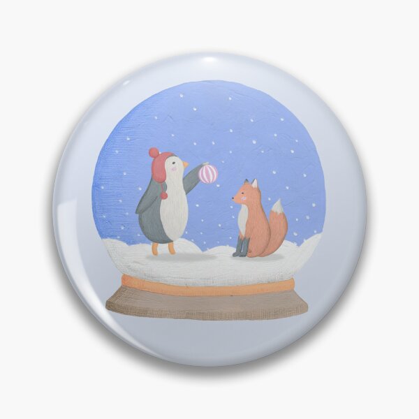 Item preview, Winter Friends Snowglobe designed and sold by lilbirddesigns.