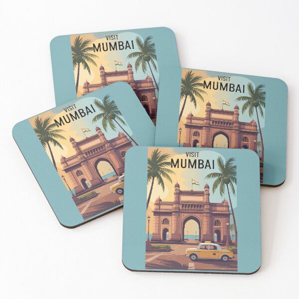 Item preview, Mumbai India Gateway of India Illustration Travel Art Vintage designed and sold by KrisSidDesigns.