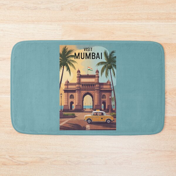 Item preview, Mumbai India Gateway of India Illustration Travel Art Vintage designed and sold by KrisSidDesigns.