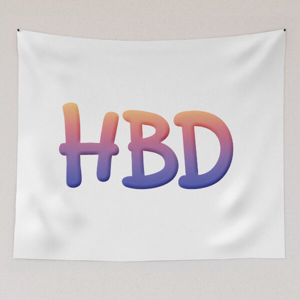 Item preview, HBD - Happy Birthday, Sunset designed and sold by Memes N Lore .