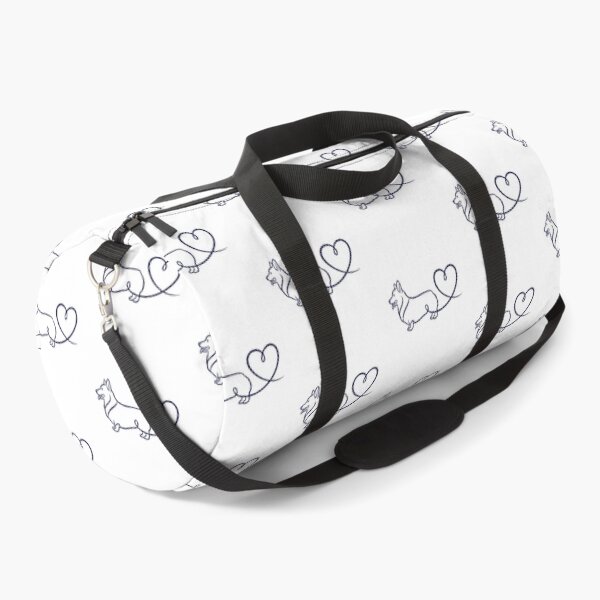 Item preview, Minimal Heartline Corgi — Single Continuous Navy Vector Line Forming Dog and Heart designed and sold by zoughlal.