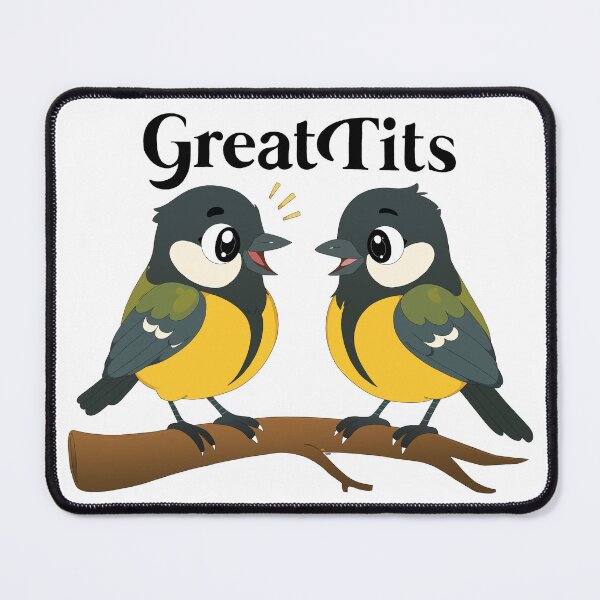 Item preview, Great Tits Bird Duo Sticker designed and sold by LittleRockArt.