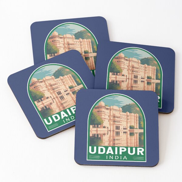 Item preview, Udaipur India Travel Art Emblem designed and sold by KrisSidDesigns.