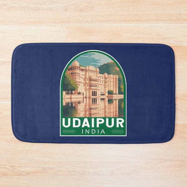Item preview, Udaipur India Travel Art Emblem designed and sold by KrisSidDesigns.