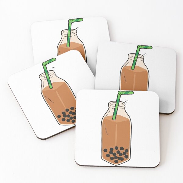 Item preview, Boba Milk Tea in Glass Bottle designed and sold by ArtfulWeave.