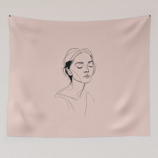 Item preview, Closed Eyes Portrait designed and sold by NikiBS.
