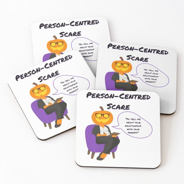 Item preview, Person-Centred Scare – Funny Halloween Therapist Pumpkin design| Mental Health Design designed and sold by Squish The Bug .