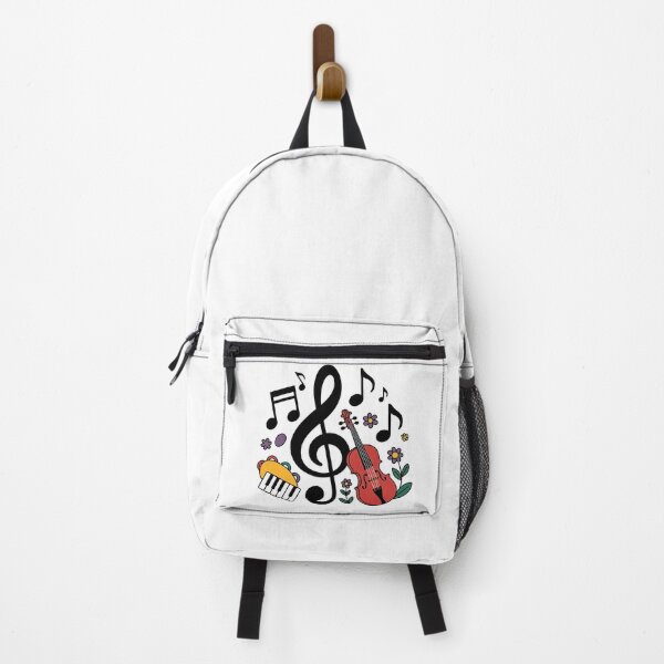 Item preview, Musical Instruments with Floral and Note Elements designed and sold by ArtfulWeave.