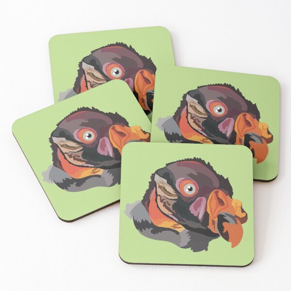 Item preview, K is for King Vulture, King Vulture Illustration – Colourful New World designed and sold by PrettylittlepastelUk.