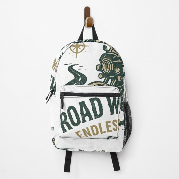 Item preview, Road Warriors – Endless Highway Vintage Motorcycle Design designed and sold by CreativeGorillas.
