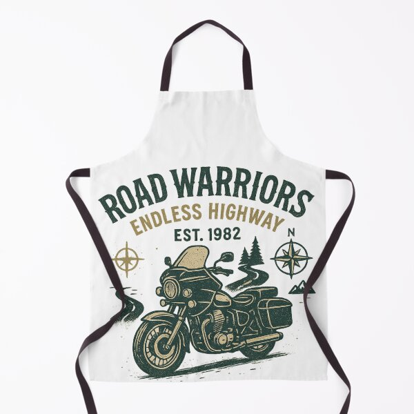 Item preview, Road Warriors – Endless Highway Vintage Motorcycle Design designed and sold by CreativeGorillas.