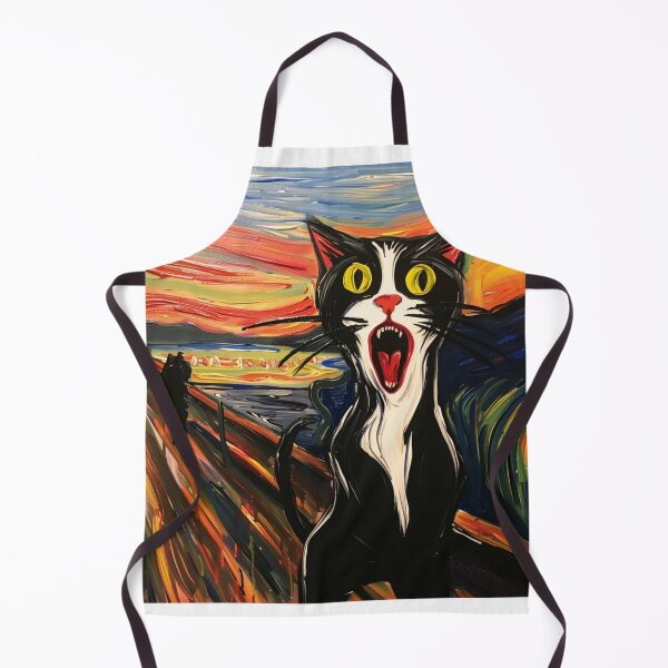 Item preview, The Scream Cat Picture Expressionist Artsy designed and sold by Petsthetic.