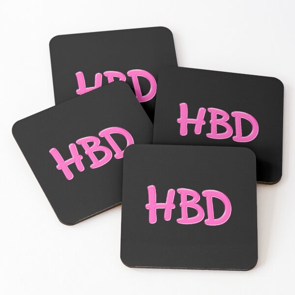Item preview, HBD - Happy Birthday, Pink designed and sold by Memes N Lore .
