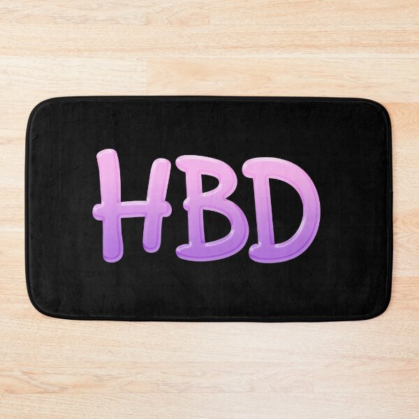 Item preview, HBD - Happy Birthday, Pink Violet designed and sold by Memes N Lore .