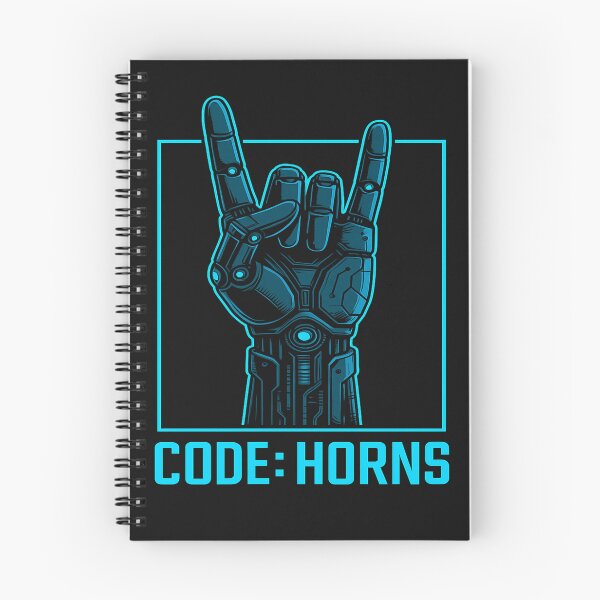 Item preview, Code Horns Cyber Metal Hand Design designed and sold by marosz12.