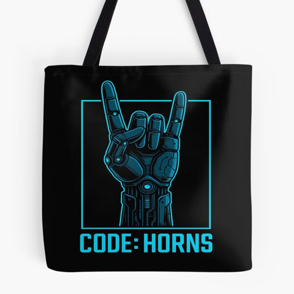 Item preview, Code Horns Cyber Metal Hand Design designed and sold by marosz12.