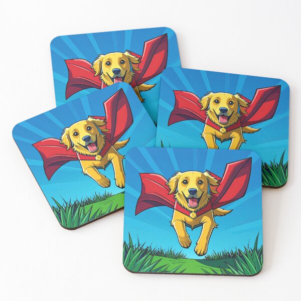 Item preview, Super Pup Golden Retriever Hero in Action designed and sold by Willow Sage.