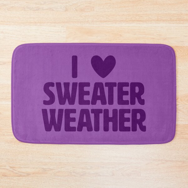 Item preview, I Love Sweater Weather - Aubergine designed and sold by sillyjess.
