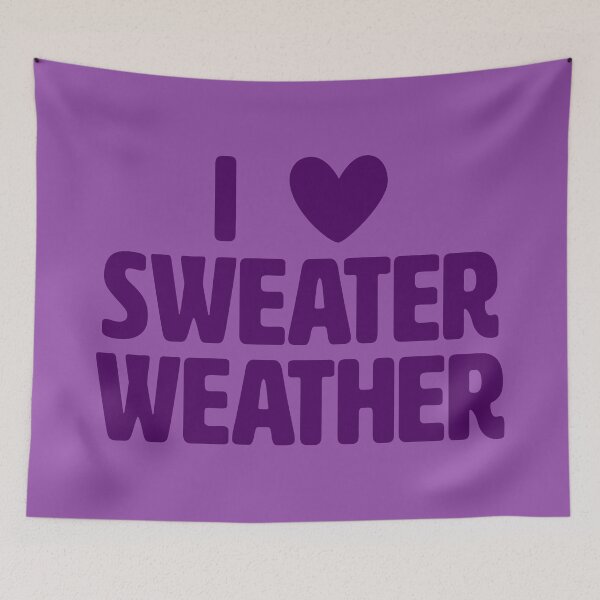 Item preview, I Love Sweater Weather - Aubergine designed and sold by sillyjess.