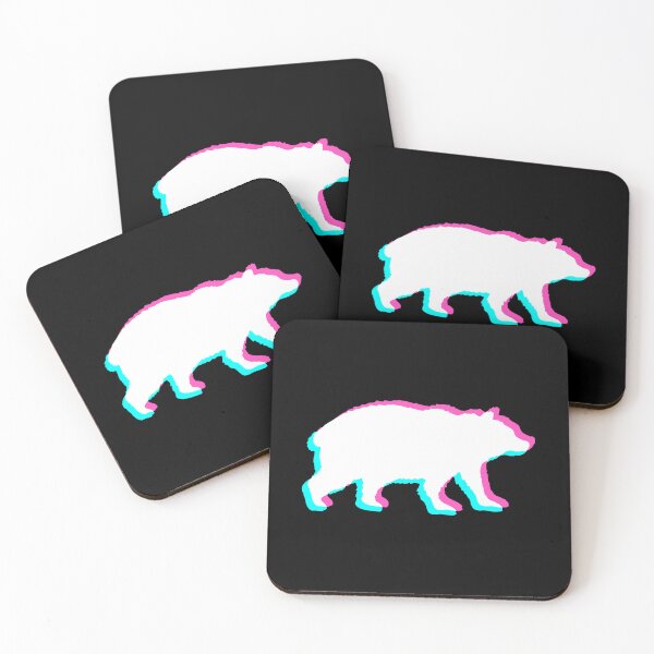 Item preview, Bear Grizzly Brown Silhouette Wildeness Colorful Design designed and sold by shirt-o-mat.