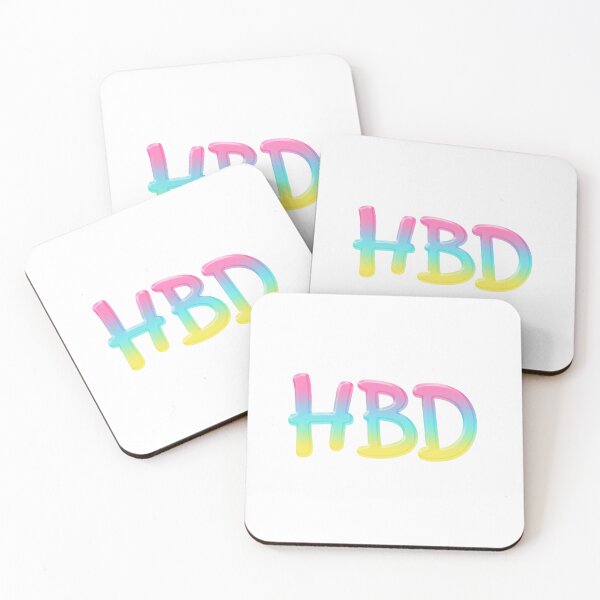 Item preview,  HBD - Happy Birthday, Neon Gradient designed and sold by Memes N Lore .