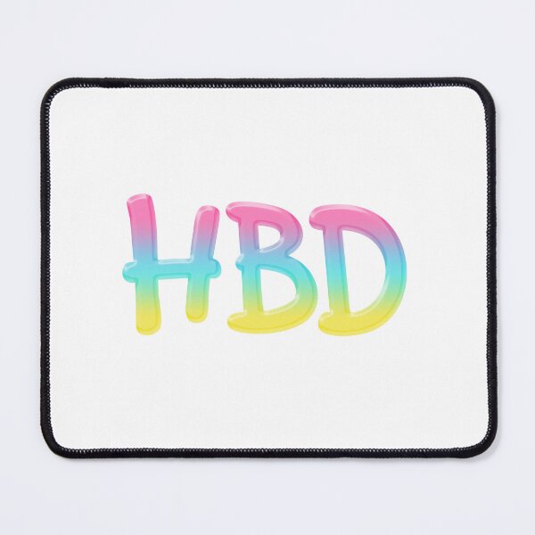 Item preview,  HBD - Happy Birthday, Neon Gradient designed and sold by Memes N Lore .