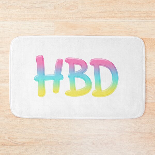 Item preview,  HBD - Happy Birthday, Neon Gradient designed and sold by Memes N Lore .