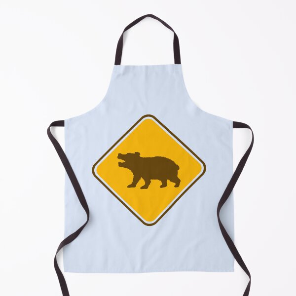 Item preview, Brown Bear Grizzly Dangerous Danger Zone Warning Sign designed and sold by shirt-o-mat.