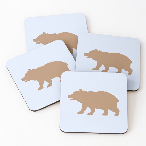 Item preview, Brown Bear Grizzly Dangerous Wild Animal Smiles Silhouette designed and sold by shirt-o-mat.