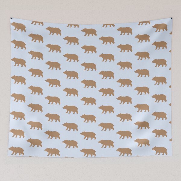 Item preview, Brown Bear Grizzly Dangerous Wild Animal Smiles Silhouette designed and sold by shirt-o-mat.
