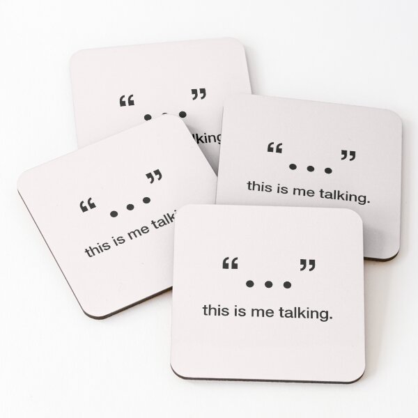 Item preview, This Is Me Talking – Minimalist Social Commentary designed and sold by notokstudio.