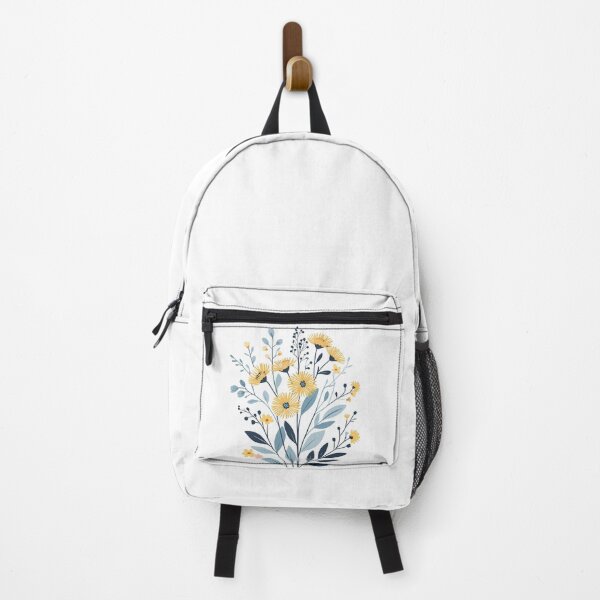 Item preview, Delicate blue & yellow flowers designed and sold by My Pitbull Place.